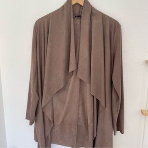TIMING suede jacket in brown (L)